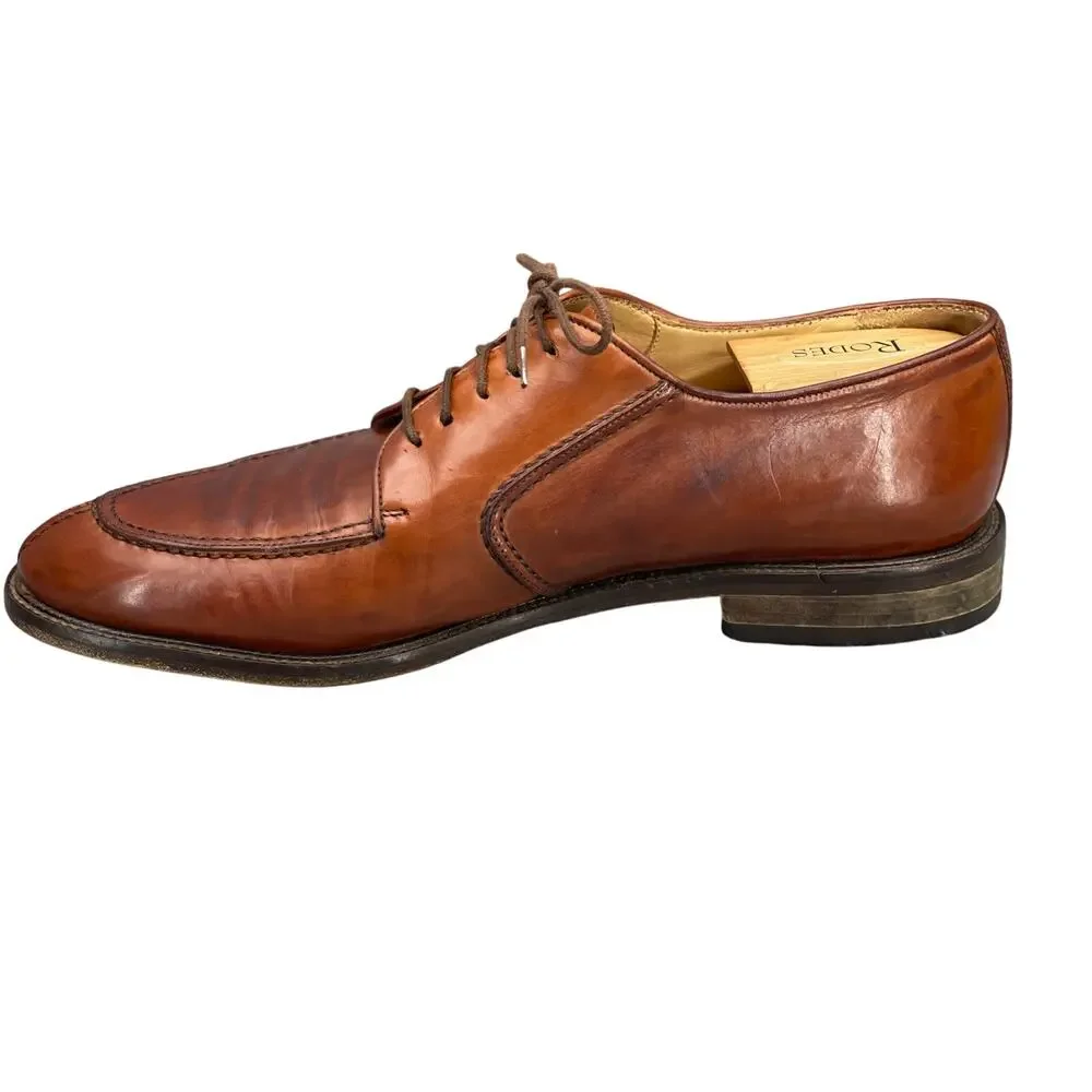 Vito Papolo Brown Leather Lace Up Dressy Oxford Men 9.5M